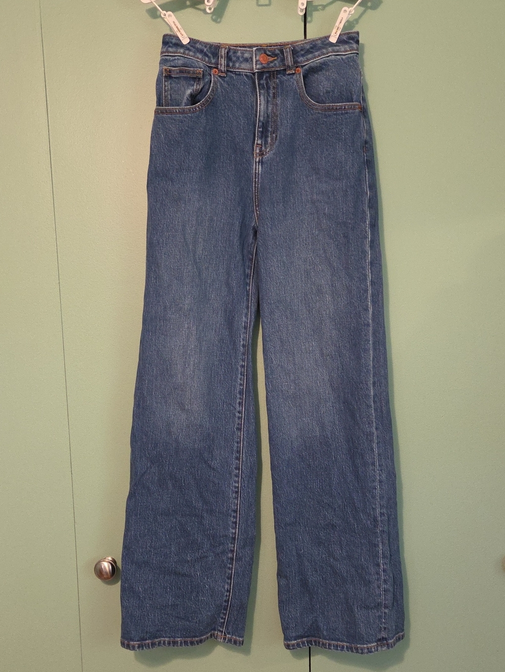Pink Victorias Secret Classic High-Rise Wide Leg Baggy Jean Size 0